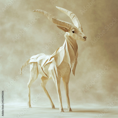 paper antelope sideview