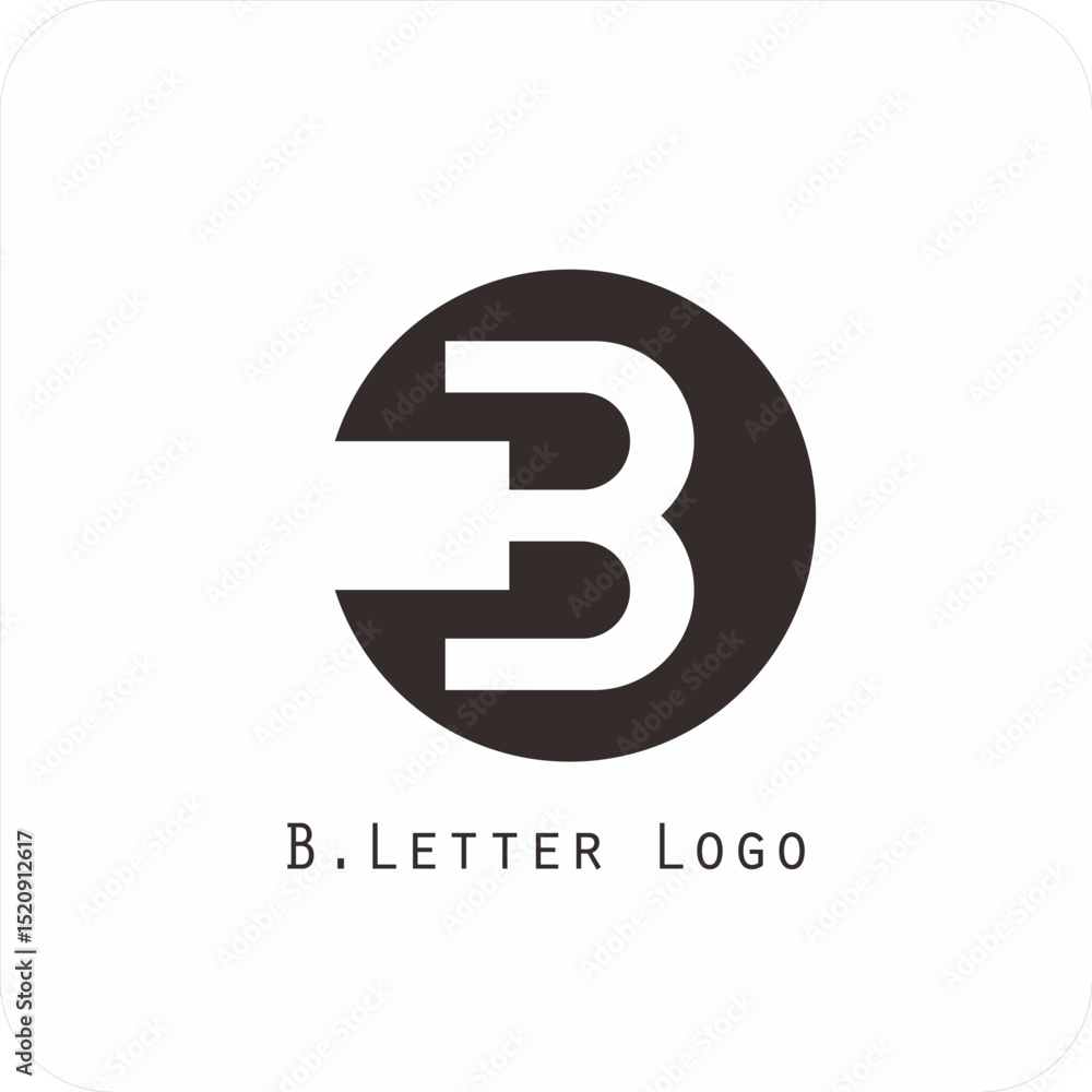 Obraz premium Vector logo design with the letter B symbol is simple, clear, bold, easy to remember, elegant, easy to apply on a large or small scale