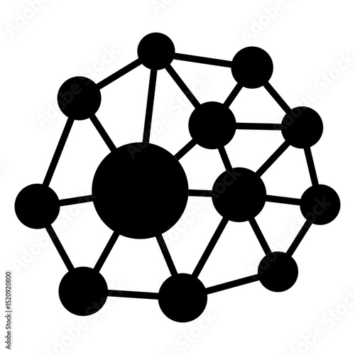 Nano Technology Glyph Icon