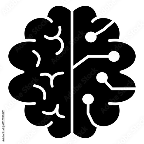 Brain Glyph Icon