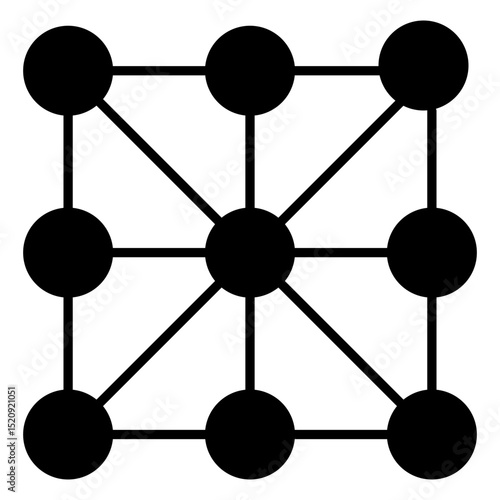 Pattern Recognition Glyph Icon