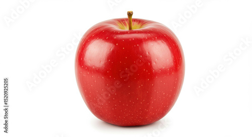 Single red apple isolated