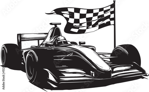 racing car vector illustration