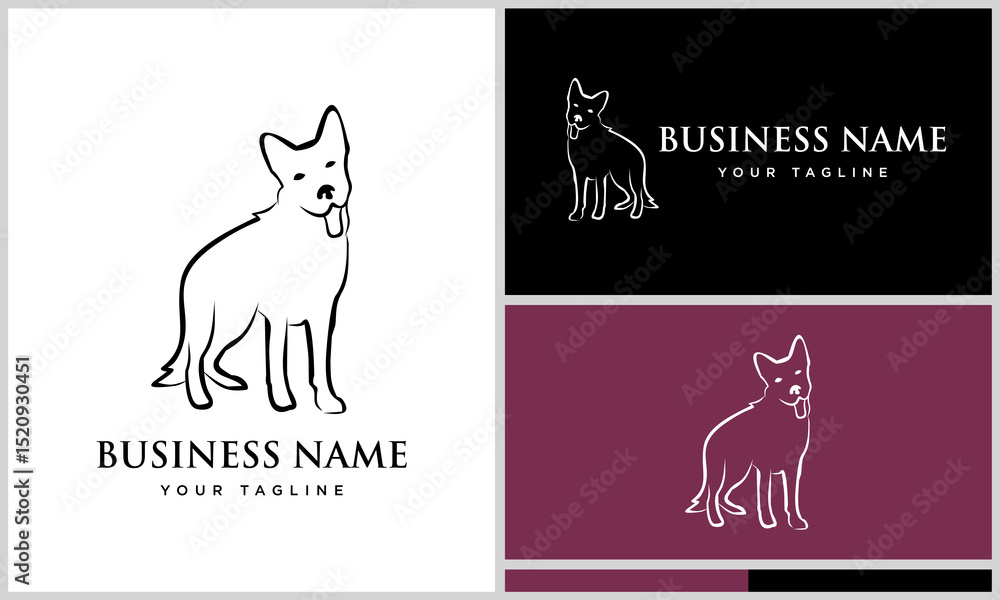 Obraz premium Dog Logo Design Variations. (18)