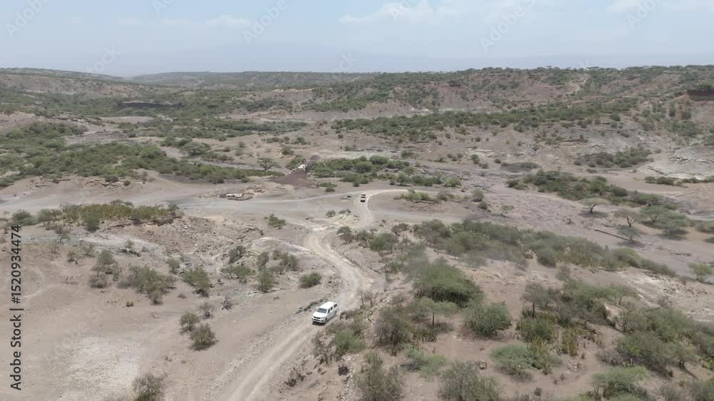 Aerial view of Olduvai Gorge Aerial view of Olduvai Gorge
