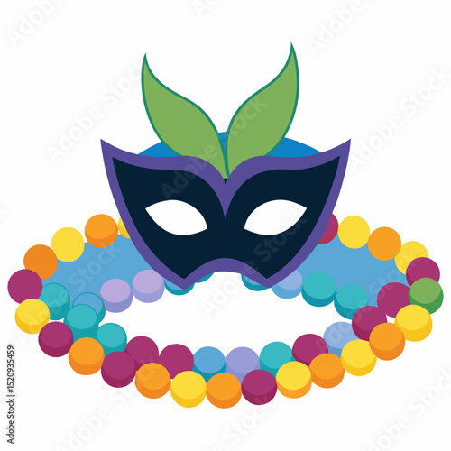 carnival mask vector illustration