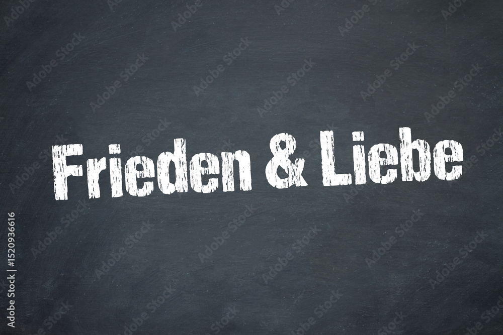Obraz premium Frieden & Liebe 
