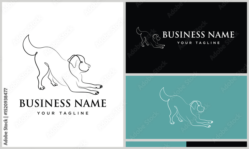 Fototapeta premium Dog Logo Design Variations. (79)