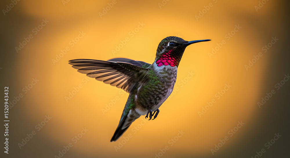 Naklejka premium hummingbird in flight