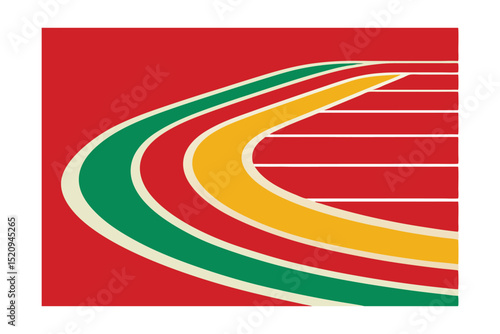 running track and field vector