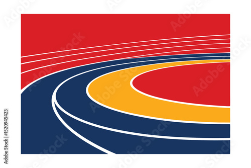 running track and field vector