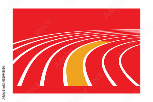 running track and field vector
