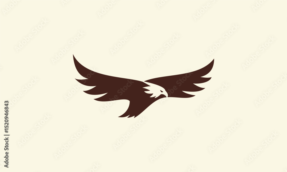 Obraz premium Eagle in Flight Logo.