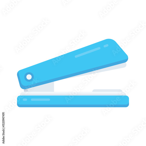 Check out this flat icon showing stapler clamping
