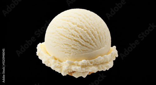 Vanilla ice cream scoop