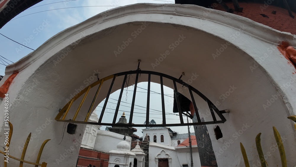 Fototapeta premium Cultural Significance of the Heritage Zone in Pashupatinath Temple Complex, Kathmandu