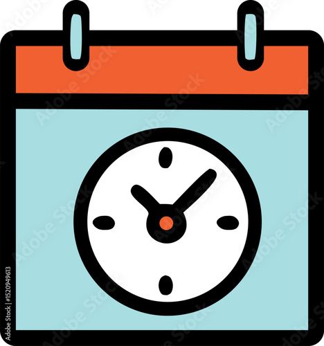 Deadline icon suitable for productivity blogs, business websites, educational materials.
