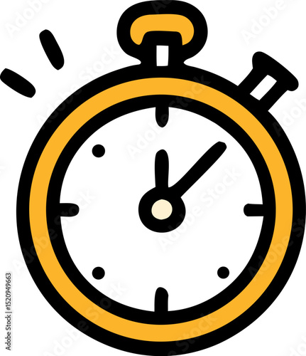 Stopwatch icons suitable for time management, morning routine, punctuality, waking up early, time tracking concepts.