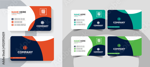 Minimal Clean Business Card Design Template for Business and Creative
