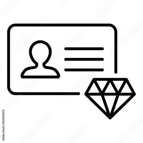 Exclusive membership conceptual icon. Symbolizes premium service, loyalty programs, elite status, and special privileges.