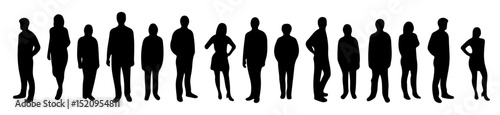Architectural Drawings people vector illustrations, front view, human person Minimal style hand drawn. Sections, Elevations, Floor Plans