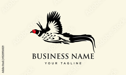 Flying Pheasant Logo Design.