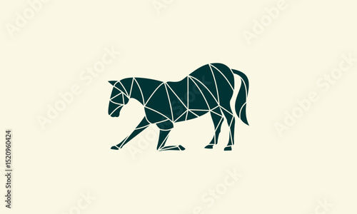 Geometric Horse Silhouette.