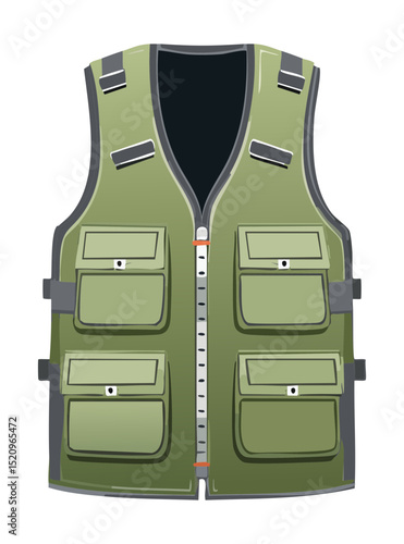 Classic Green Fishing Vest Outdoor Apparel
