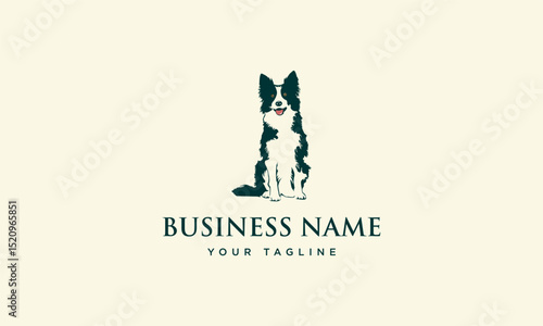Happy Border Collie Logo.