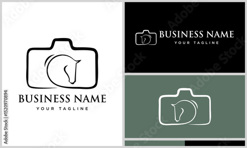 Horse Camera Logo Design.