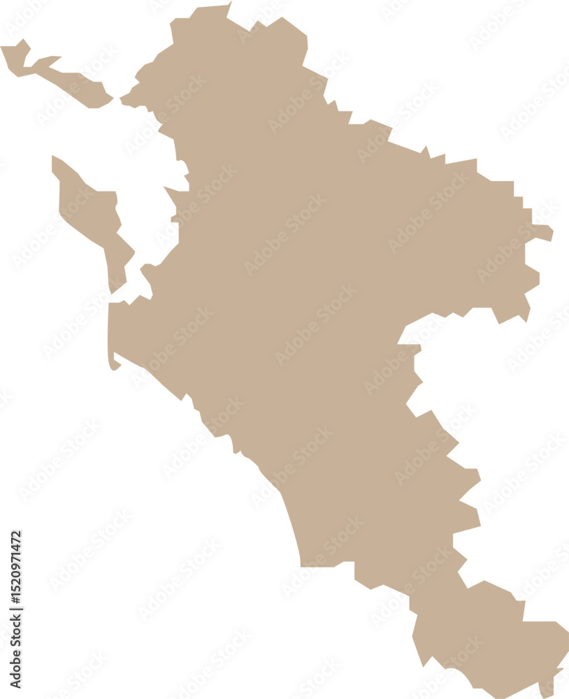 Obraz premium Carte de Charente-Maritime