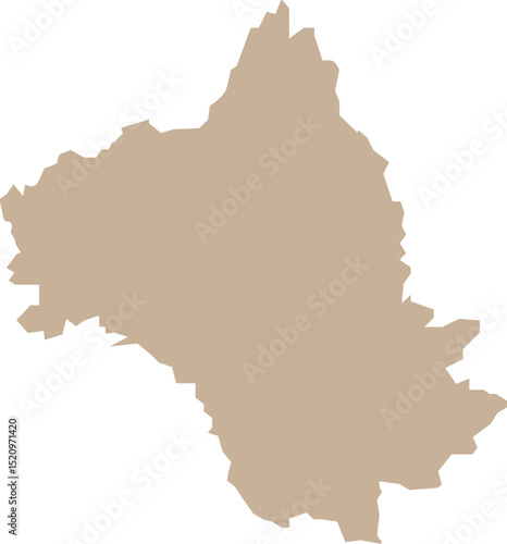 Canvastavla Carte de l'Aveyron