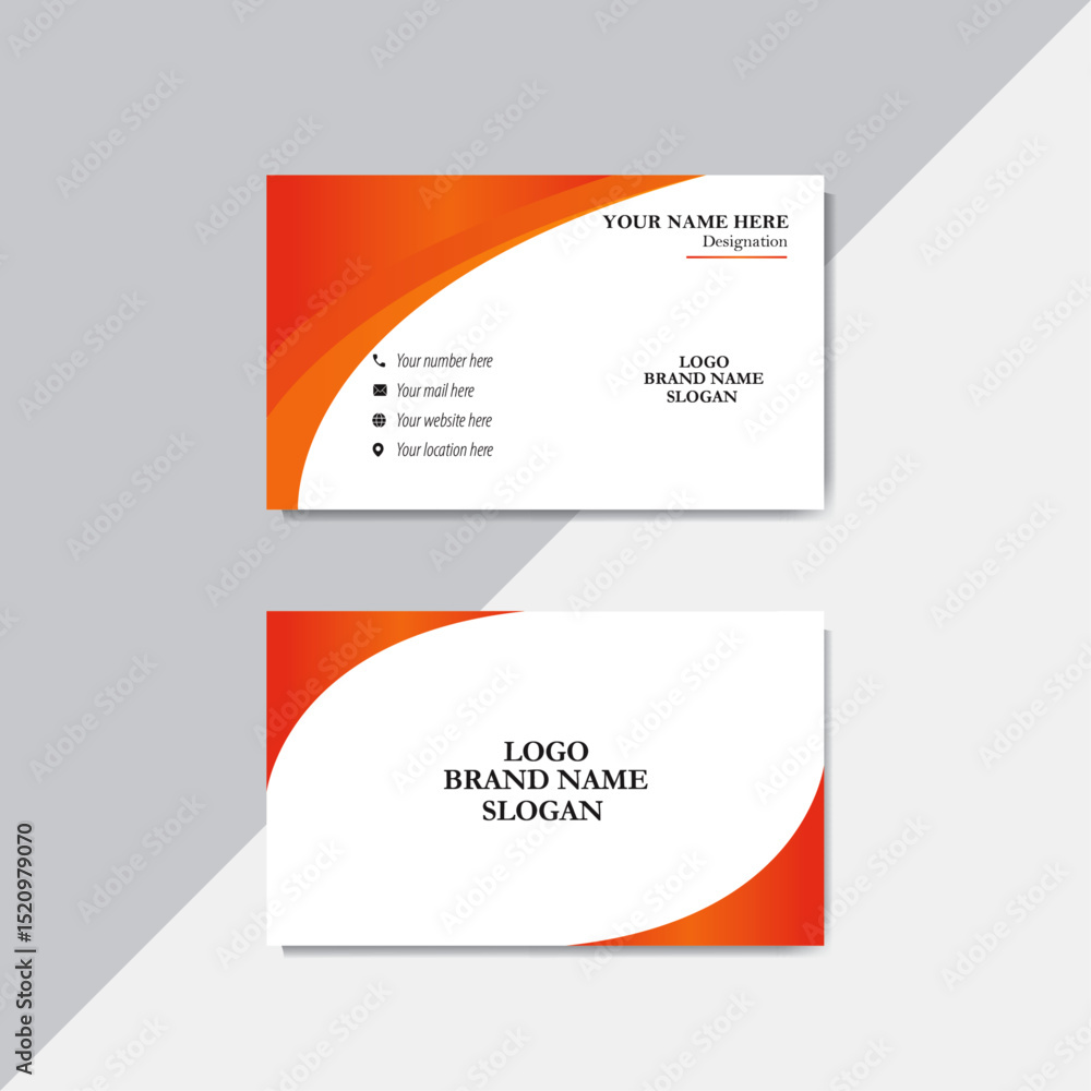 Modern Creative and Clean Business Card Template.
Modern Creative and Clean Business Card Template.