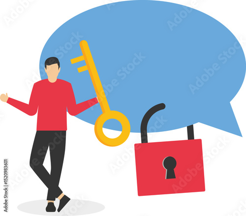 Symbolizes suppression. Representation of the struggle for expression and the power dynamics at play in society stock illustration

