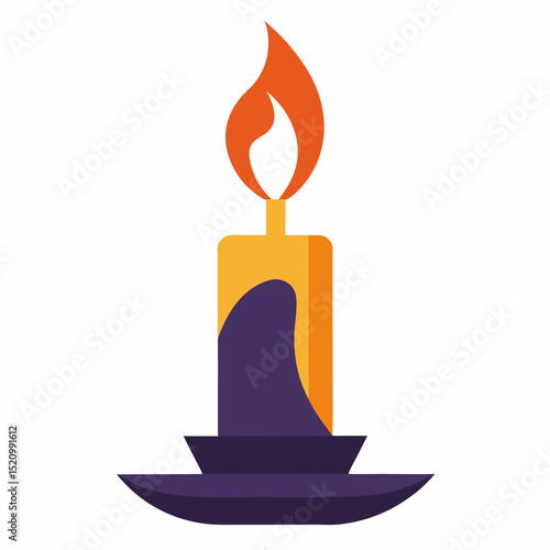 Illustration of death candle offering icon graphic design
 isolated on white background.Vector art.