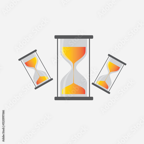 hourglass icon vector illustration