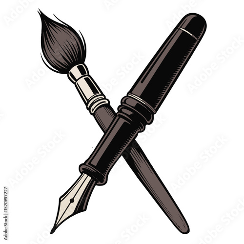 Set of kitchen knives with sharp stainless steel blades and black handles, isolated vector tools