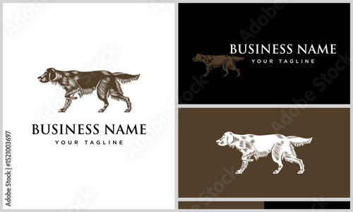 Hunting Dog Logo Design Variations.