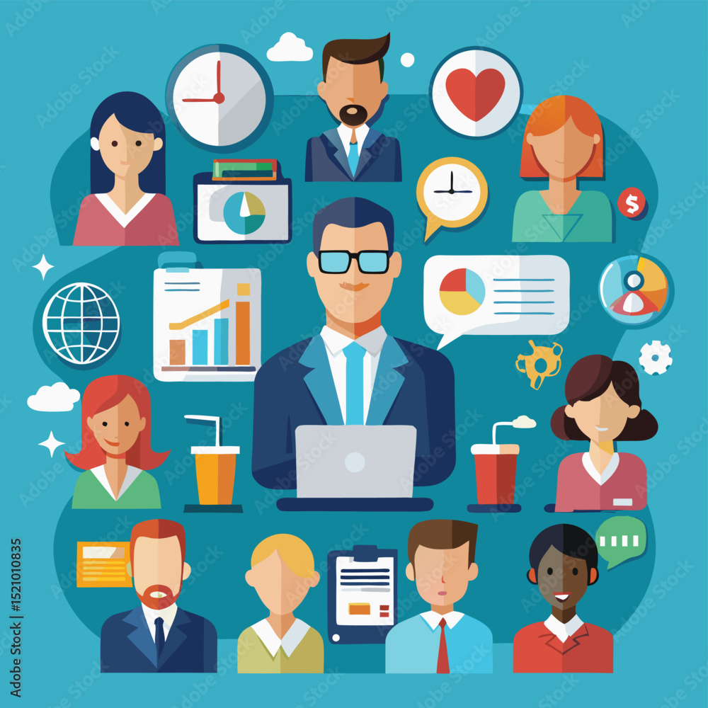 set of business icons set of business icons