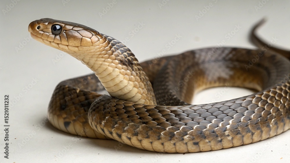 Obraz premium False Water Cobra on studio background