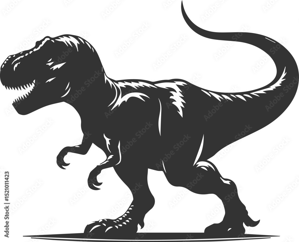 T rex animal tyrannosaurus vector silhouette drawing T rex animal tyrannosaurus vector silhouette drawing