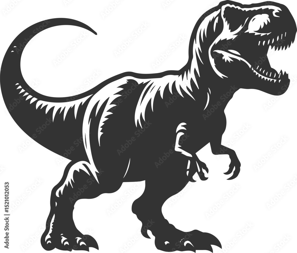 T rex animal tyrannosaurus vector silhouette drawing T rex animal tyrannosaurus vector silhouette drawing
