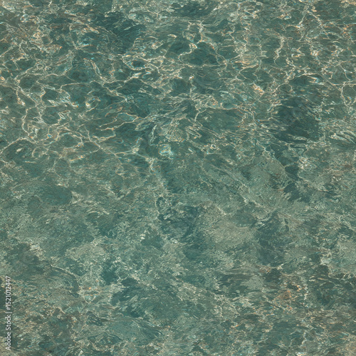 Seamless texture of clear water with gentle ripples and reflections creating a tranquil surface effect ideal for digital backgrounds