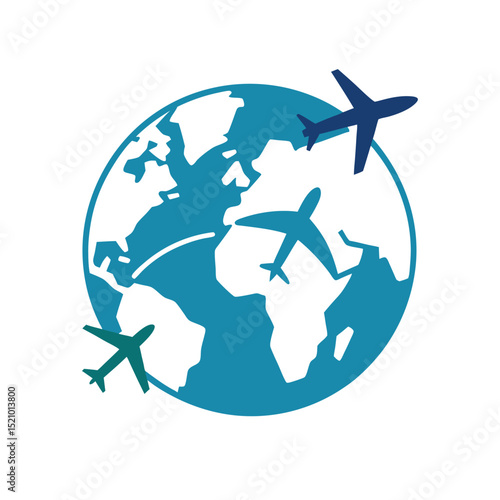 Airplanes Flying Around Simple Circular Pattern