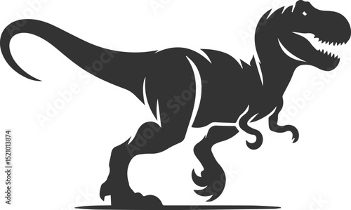 T rex animal tyrannosaurus vector silhouette drawing