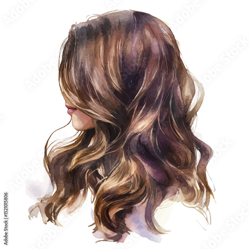 Leave-in Conditioner, watercolor clipart vector, high quality, isolated on a white background.