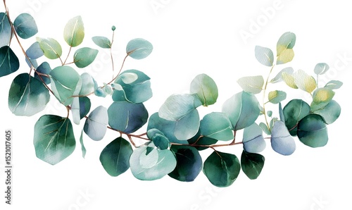 Watercolor Eucalyptus Wreath