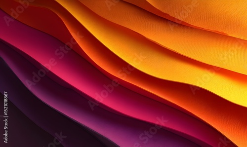 Abstract Colorful Waves Pattern