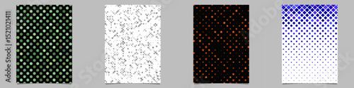 Abstract geometrical brochure background collection