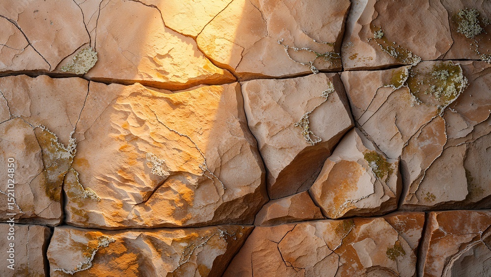 Fototapeta premium A detailed image of a cracked dry earth surface symbolizing climate change and drought 